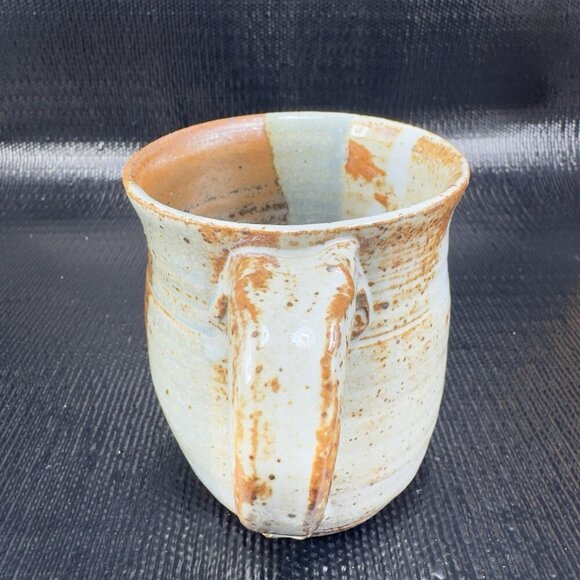 Hand Made Stoneware Pottery Coffee Mug Cup With 3D Crawfish Artist Signed VTG - Picture 9 of 13